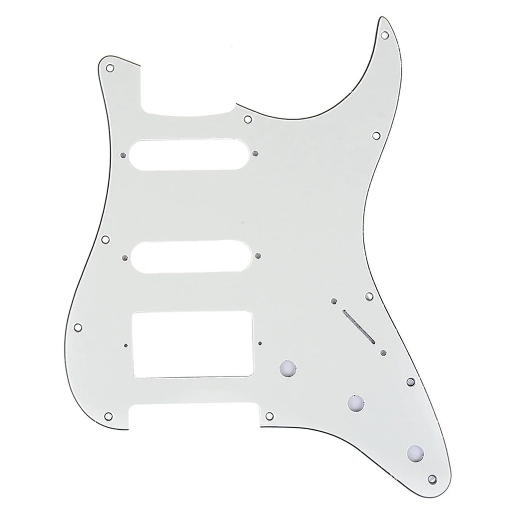 11-Hole HSS Strat Pickguard - Multiple Colors 3-Ply Parchment - Ploutone