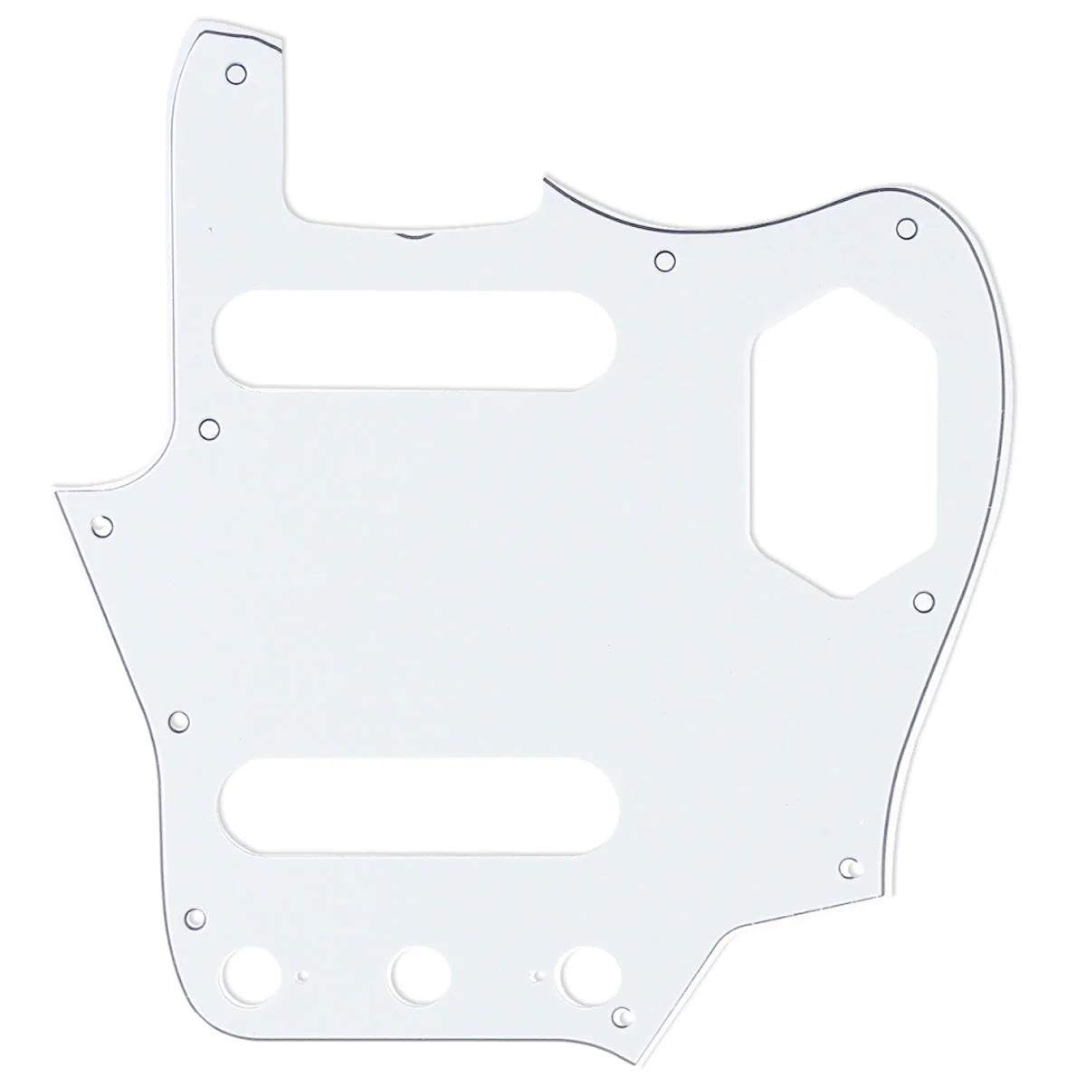 10-Hole SS Jaguar Pickguard for MIJ Fender - 20+ Colors - Ploutone