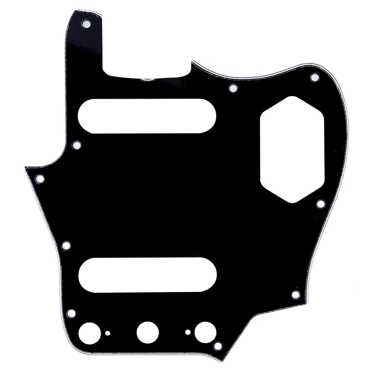 10-Hole SS Jaguar Pickguard for MIJ Fender - 20+ Colors - Ploutone