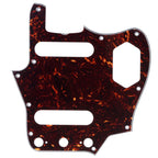 10-Hole SS Jaguar Pickguard for MIJ Fender - 20+ Colors 4-Ply Brown Tortoise - Ploutone