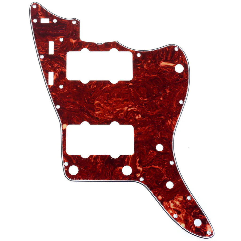 13-Hole Jazzmaster Pickguard - 3-Ply Red Tortoise Pickguards from Ploutone