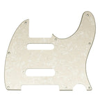 Nashville Telecaster Pickguard 8-Hole SSS - 4-Ply Parchment Pearl - Ploutone