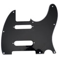 Nashville Telecaster Pickguard 8-Hole SSS - 3-Ply Black - Ploutone