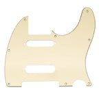 Nashville Telecaster Pickguard 8-Hole SSS - 3-Ply Cream - Ploutone