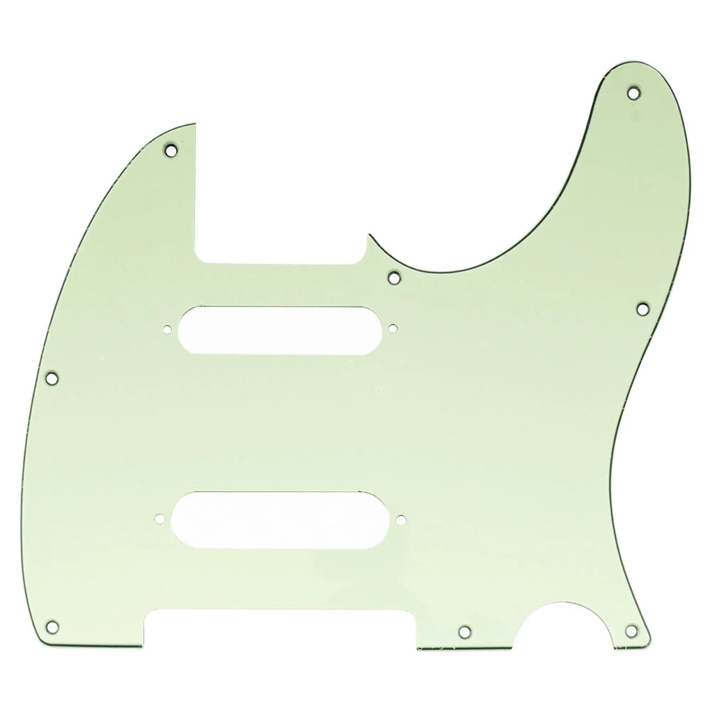 Nashville Telecaster Pickguard 8-Hole SSS - 4-Ply Parchment Pearl SSS Telecaster Pickguards from Ploutone