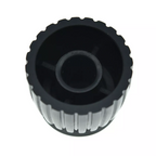 Marshall Amp Knobs - Black with Black Cap, Push-On (Set of 20) - Ploutone
