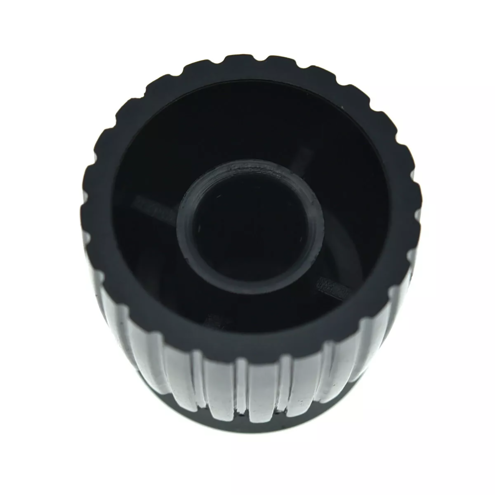 Marshall Amp Knobs - Black with Black Cap, Push-On (Set of 20) - Ploutone