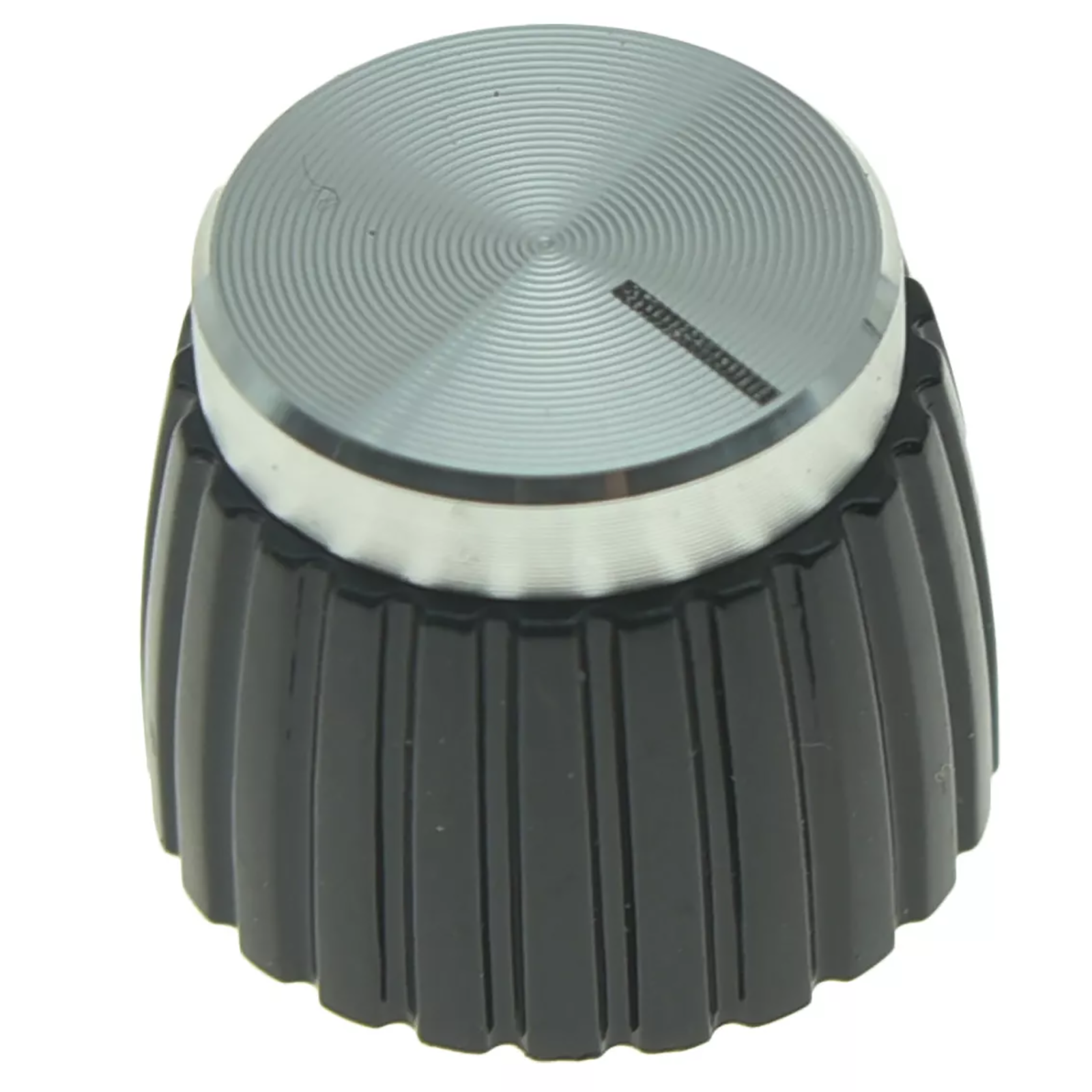 Marshall Amp Knobs - Black with Silver Cap, Push-On (Set of 10) - Ploutone
