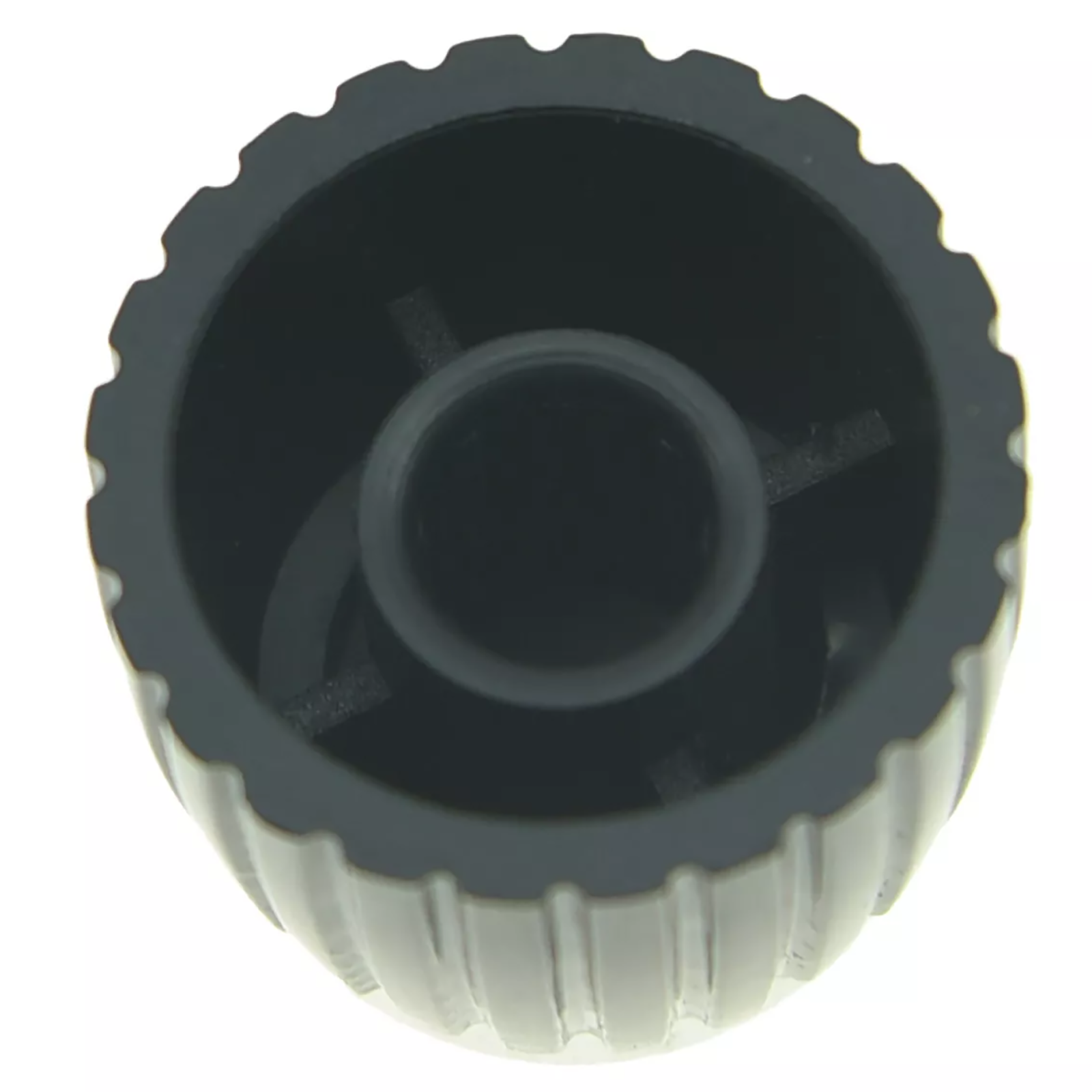 Marshall Amp Knobs - Black with Silver Cap, Push-On (Set of 10) - Ploutone
