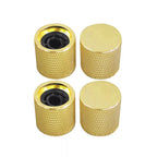 Metal Flat Top Guitar Knobs - Gold (Set of 4) - Ploutone
