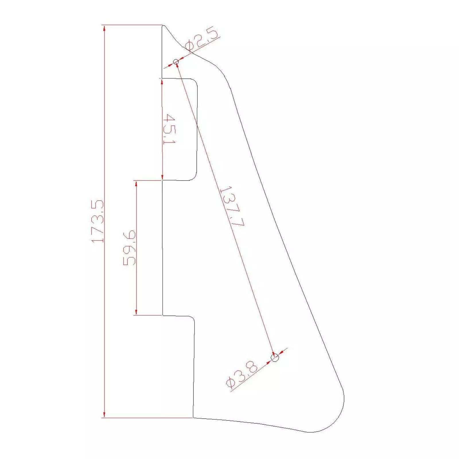 Metal Les Paul® Pickguard - Black - Ploutone