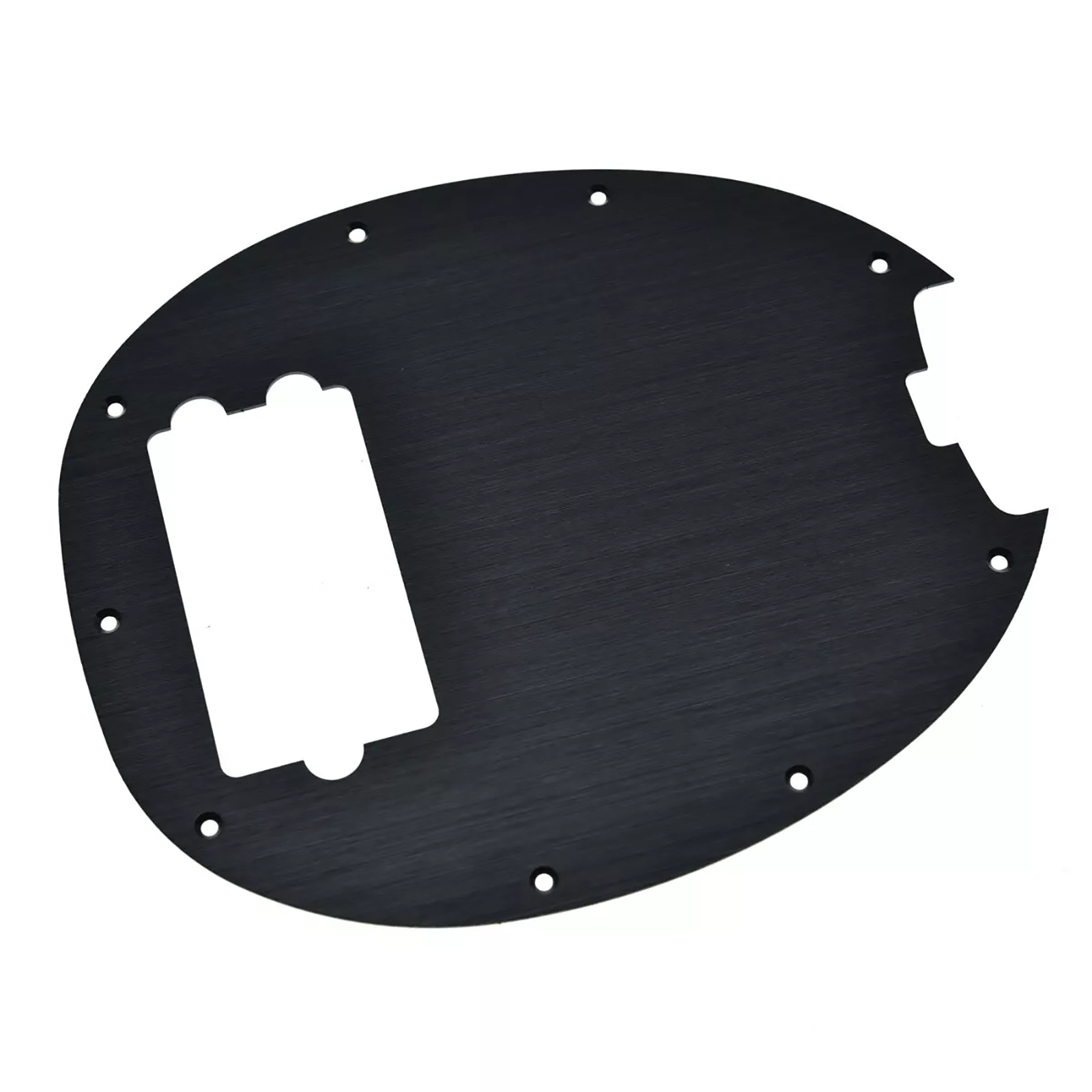 Music Man Stingray 4-String Bass Metal Pickguard - Black Aluminum - Ploutone