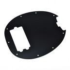 Music Man Stingray 4-String Bass Metal Pickguard - Black Aluminum - Ploutone