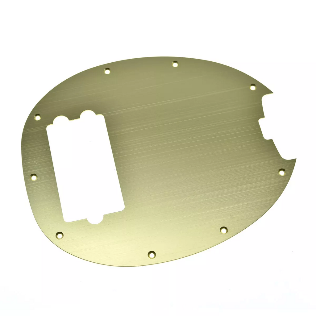 Music Man Stingray 4-String Bass Metal Pickguard - Gold Aluminum Pickguard from Ploutone