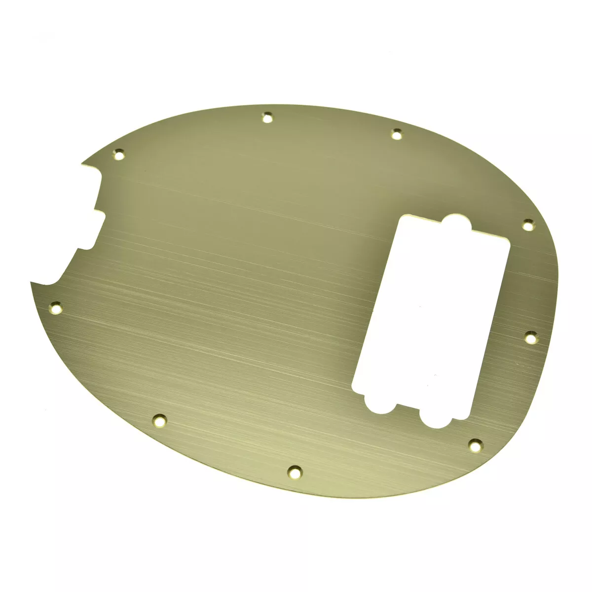 Music Man Stingray 4-String Bass Metal Pickguard - Gold Aluminum - Ploutone