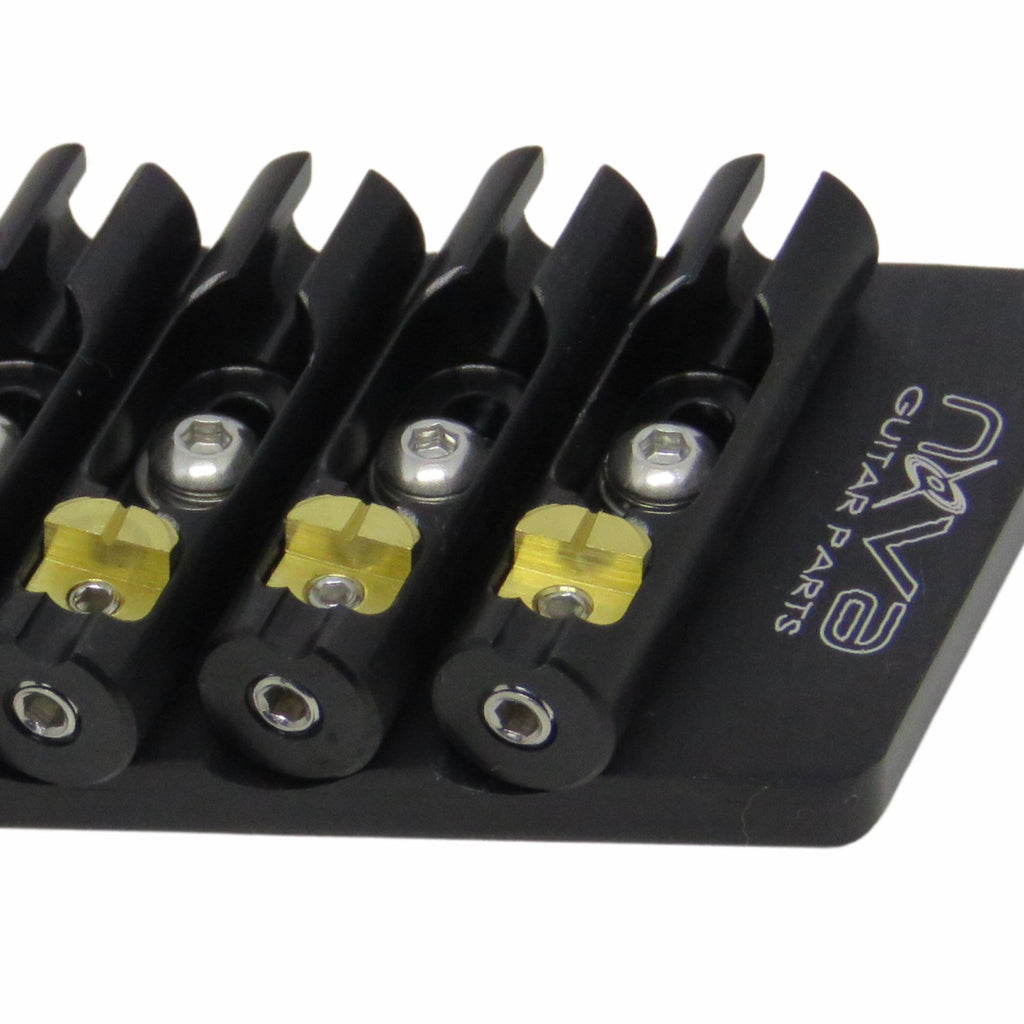 Nova Guitar Parts 6-String Fixed Multi-Scale Guitar Bridge - Ploutone