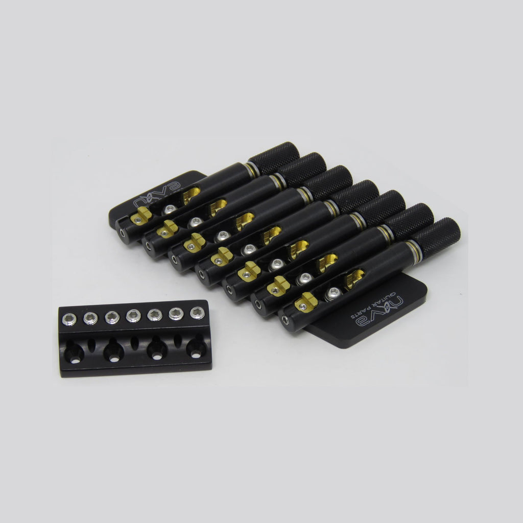 Nova Guitar Parts 7-String Multi-Scale Headless Guitar Bridge - Ploutone
