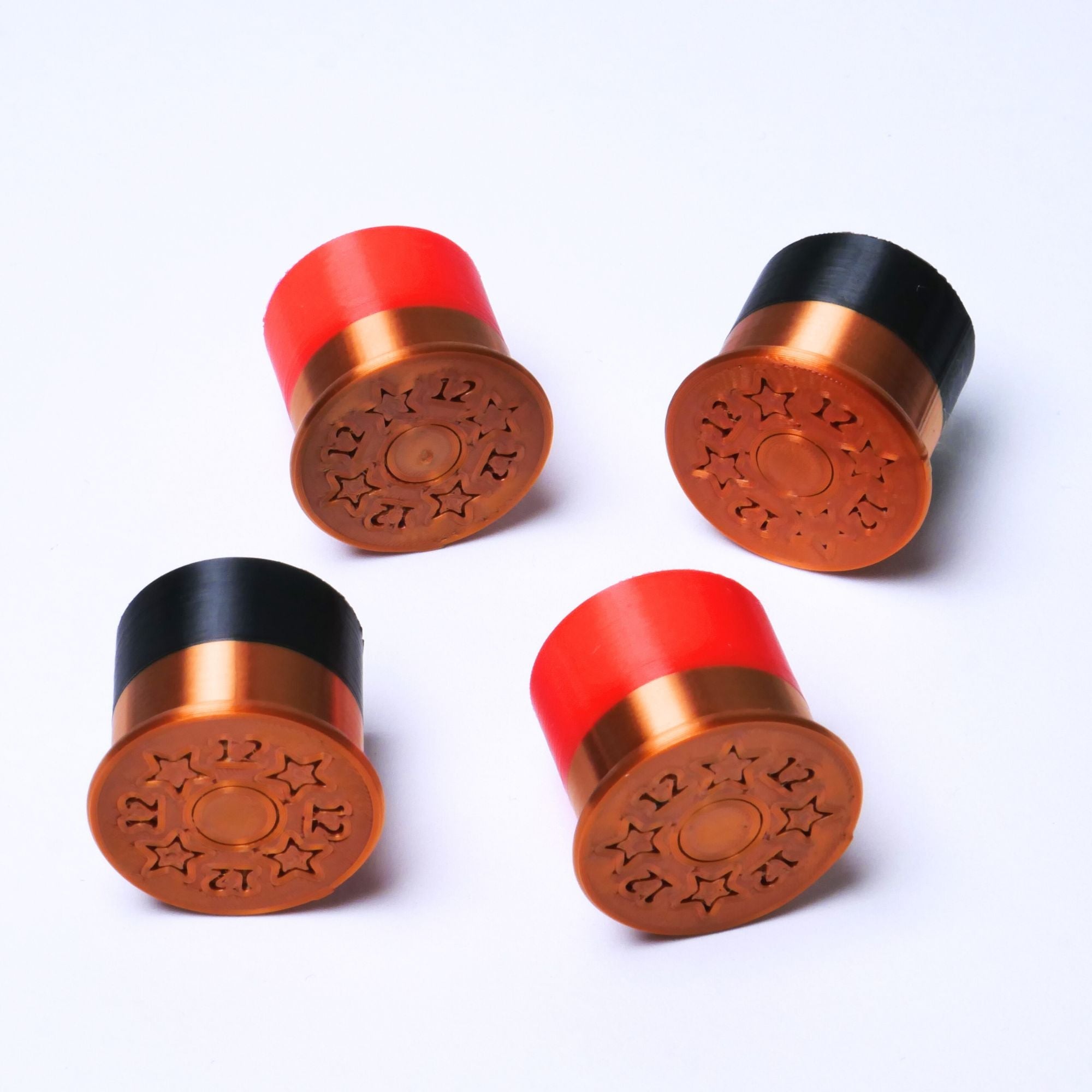 Shotgun Shell Guitar Knobs, 12 Gauge Control Knobs for Guitar and Bass - 18 Spline 6mm Pot Shaft - Ploutone