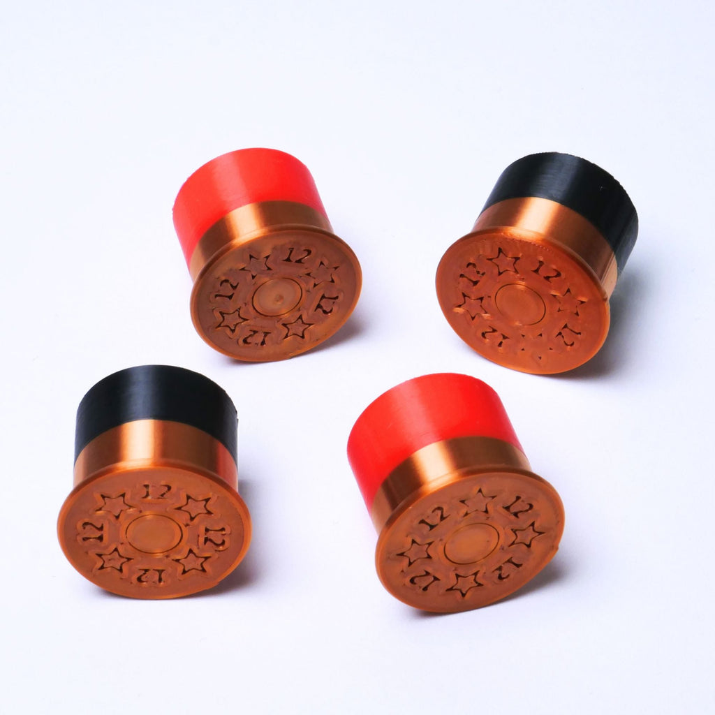 Shotgun Shell Guitar Knobs, 12 Gauge Control Knobs for Guitar and Bass - 18 Spline 6mm Pot Shaft Knobs from Ploutone
