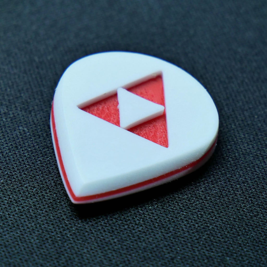 Opus Jari VALKORE™ - Red Zelda Triforce 5mm Handmade Guitar Pick