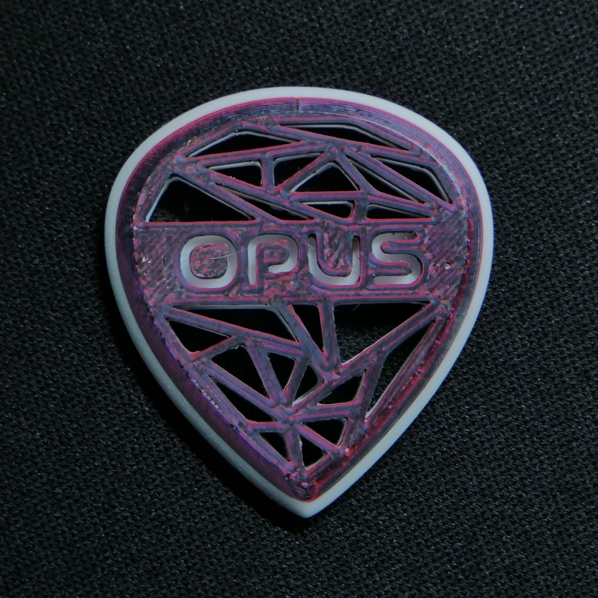 Opus Magnus VALKORE™ - Magma Handmade Guitar Pick - Ploutone