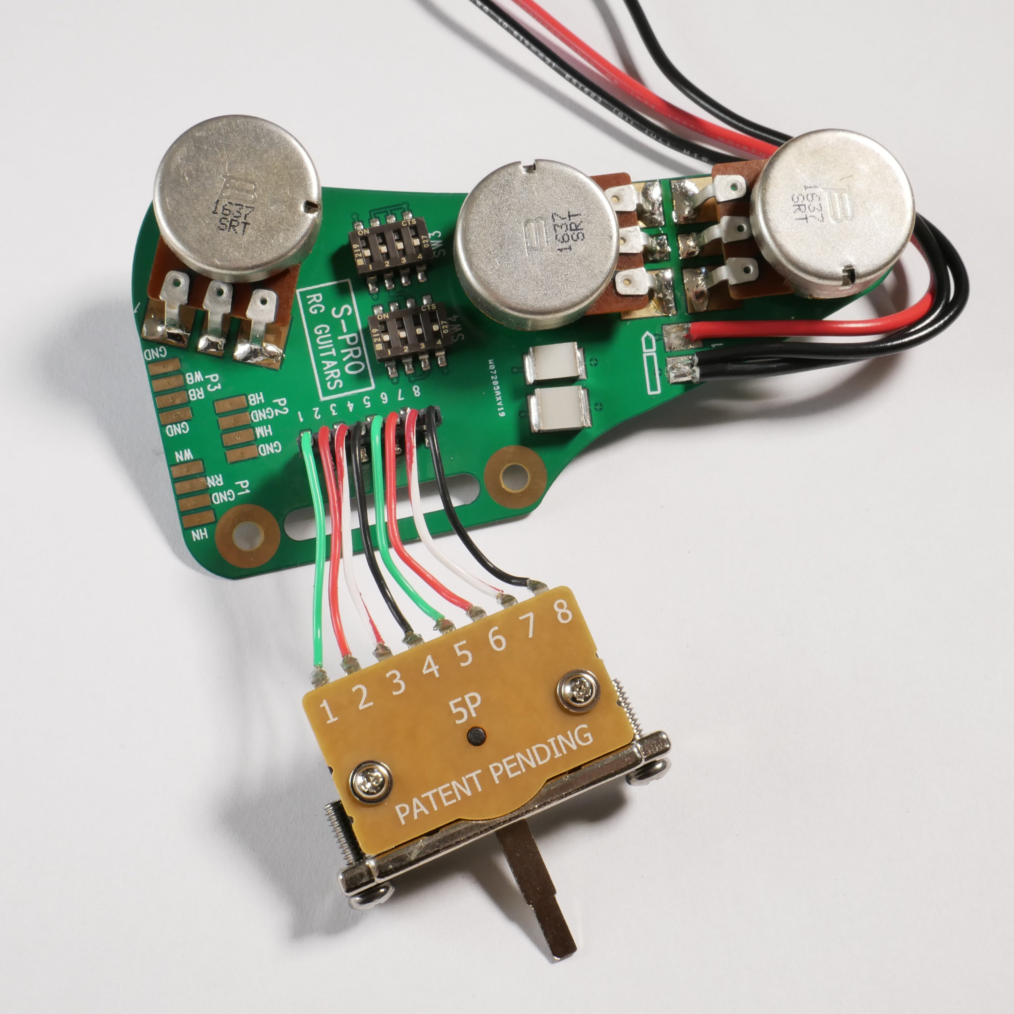 S-PRO Short Board Guitar Wiring Harness (SS, SSH, HSH) - Ploutone