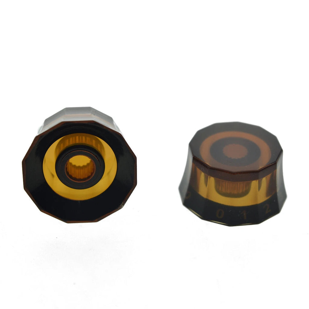 Lampshade Guitar Knobs for PRS USA Core & CE - 24-Spline Split Shaft (Set of 4) - Clear Knobs from Ploutone