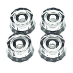 Lampshade Guitar Knobs for PRS USA Core & CE - 24-Spline Split Shaft (Set of 4) - Clear Knobs from Ploutone