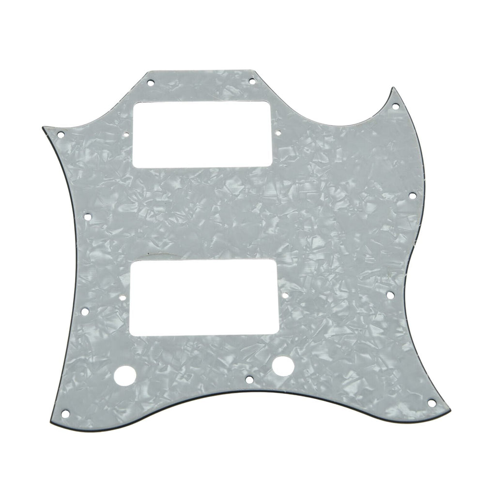 Gibson® SG Standard Full Face Batwing Pickguard - 4-Ply White Pearl - Ploutone