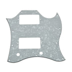Gibson® SG Standard Full Face Batwing Pickguard - 4-Ply White Pearl - Ploutone
