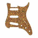 PRS Silver Sky Pickguard 8-Hole SSS - 30+ Colors 4-Ply Orange Shell - Ploutone