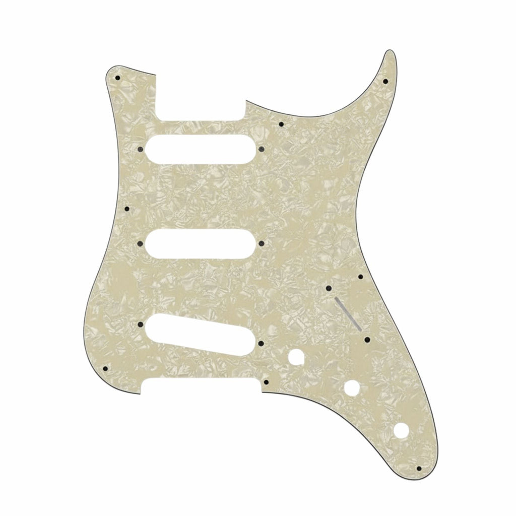 PRS Silver Sky Pickguard 8-Hole SSS - 30+ Colors 4-Ply Cream Pearl - Ploutone