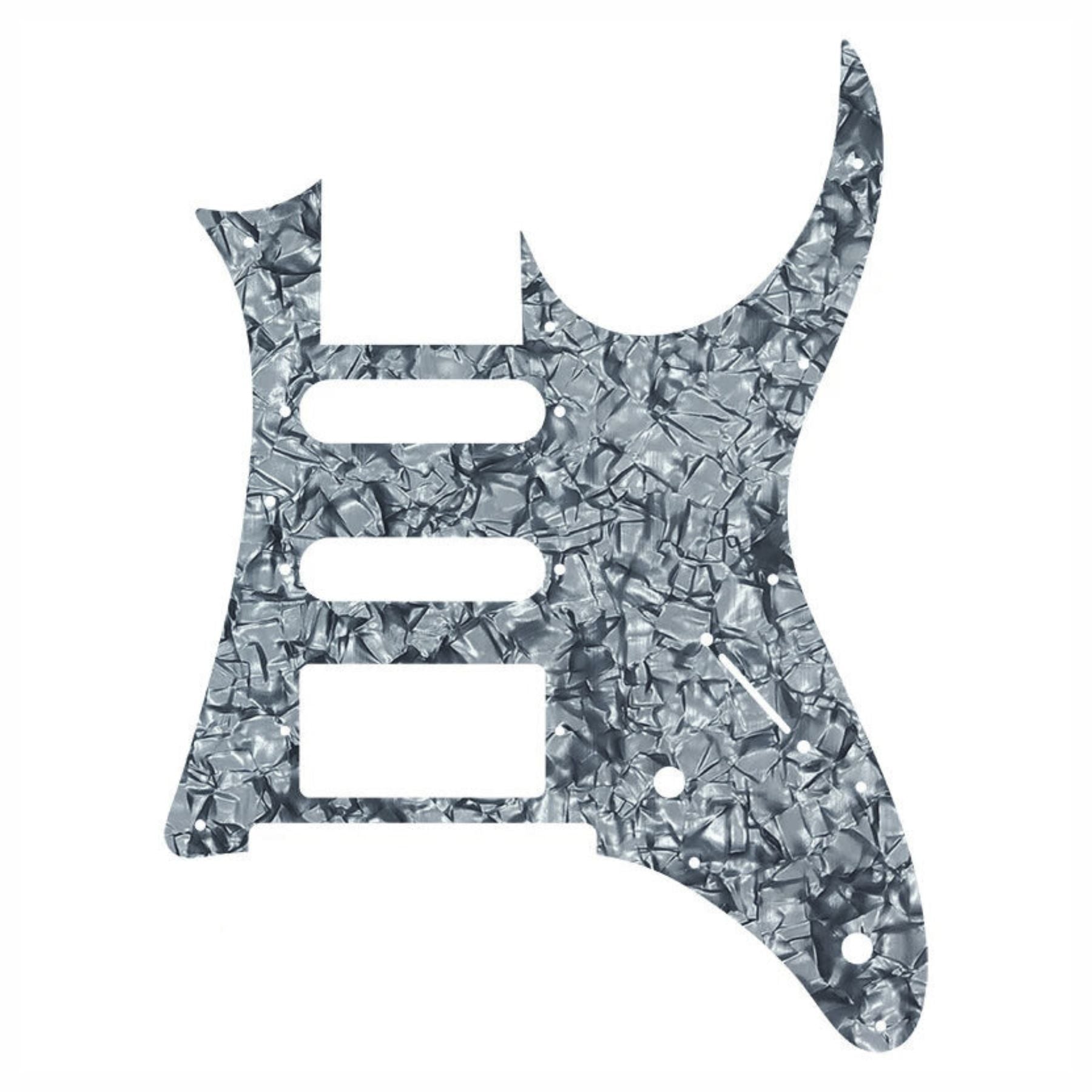 Ibanez RG350DX HSS Pickguard - 25+ Colors 3-Ply Gray Pearl - Ploutone
