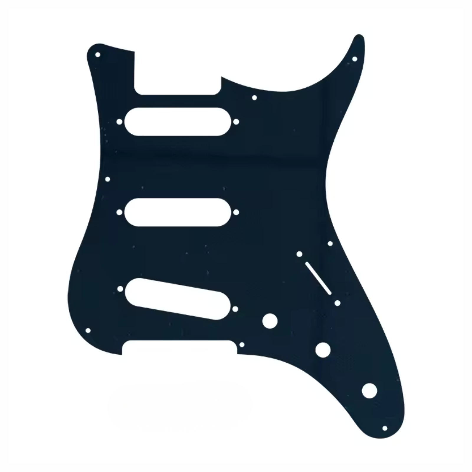 PRS Silver Sky Pickguard 8-Hole SSS - 30+ Colors 1-Ply Black - Ploutone