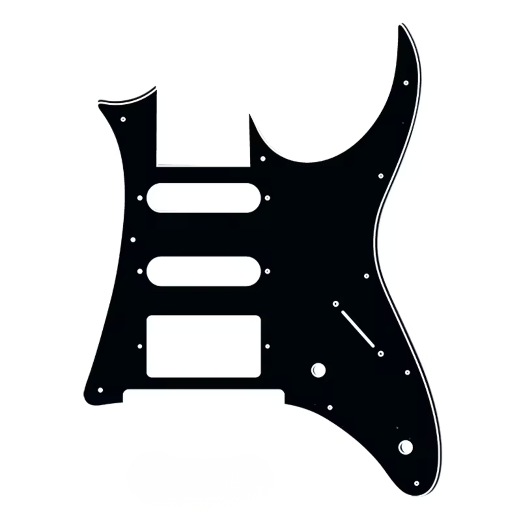 Ibanez RG350DX HSS Pickguard - 3-Ply Black - Ploutone