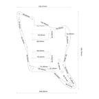 MIJ Jazzmaster PAF Pickguard (No Upper Controls) - 3-Ply Gray Pearl - Ploutone