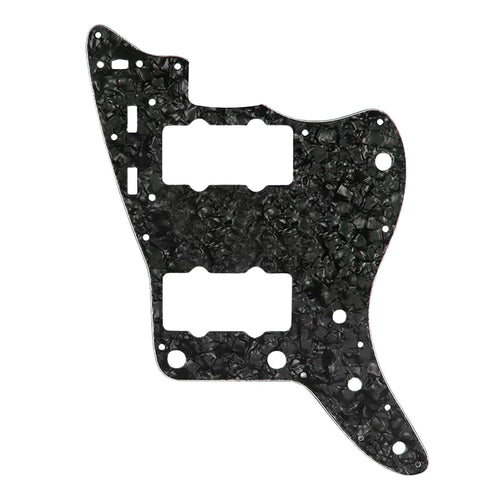 13-Hole Jazzmaster Pickguard - 3-Ply Black Pearl - Ploutone