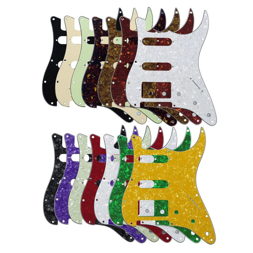 11-Hole HSS Strat Pickguard - Multiple Colors - Ploutone