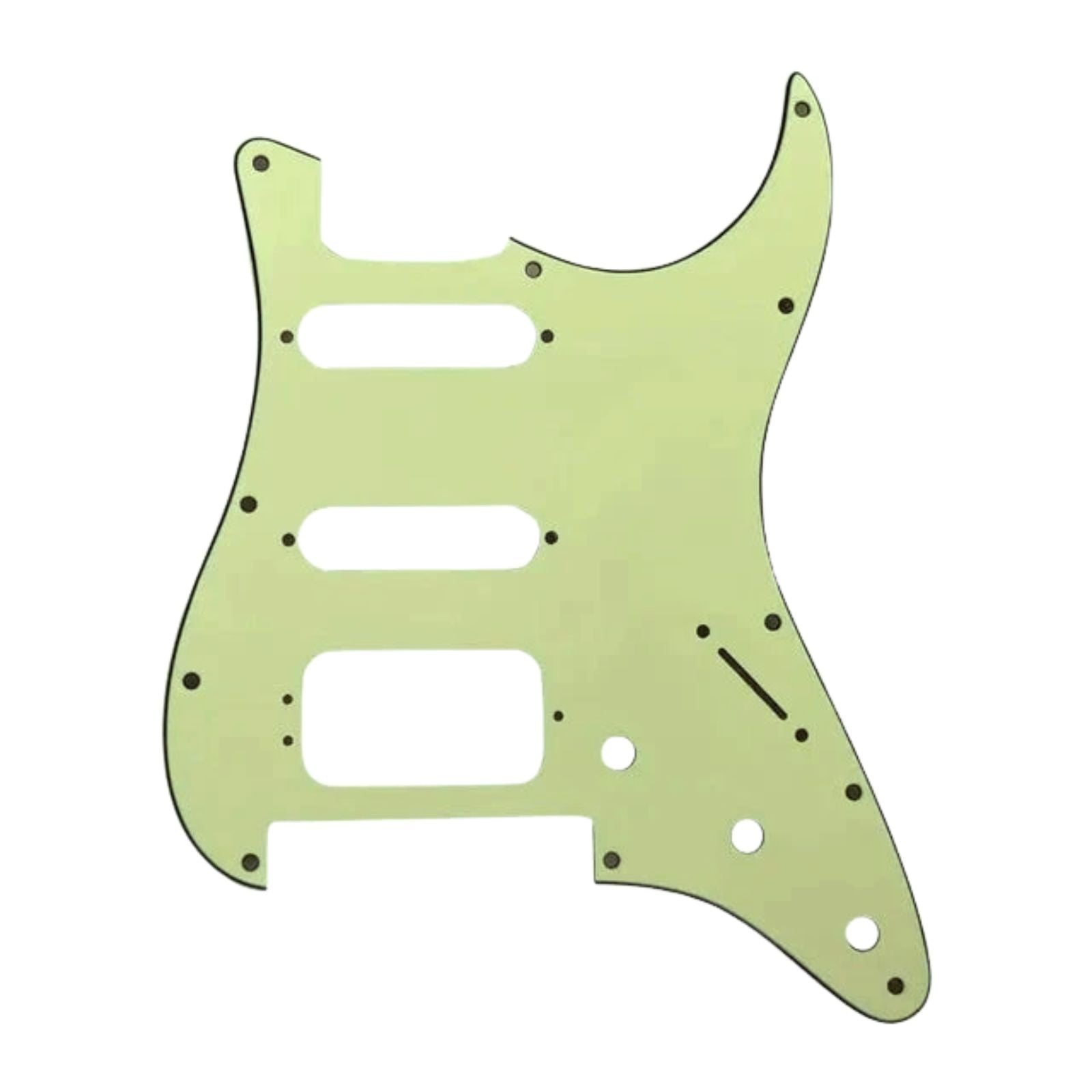 Floyd Rose Strat HSS Pickguard - 11-hole - 3-Ply Mint Green - Ploutone