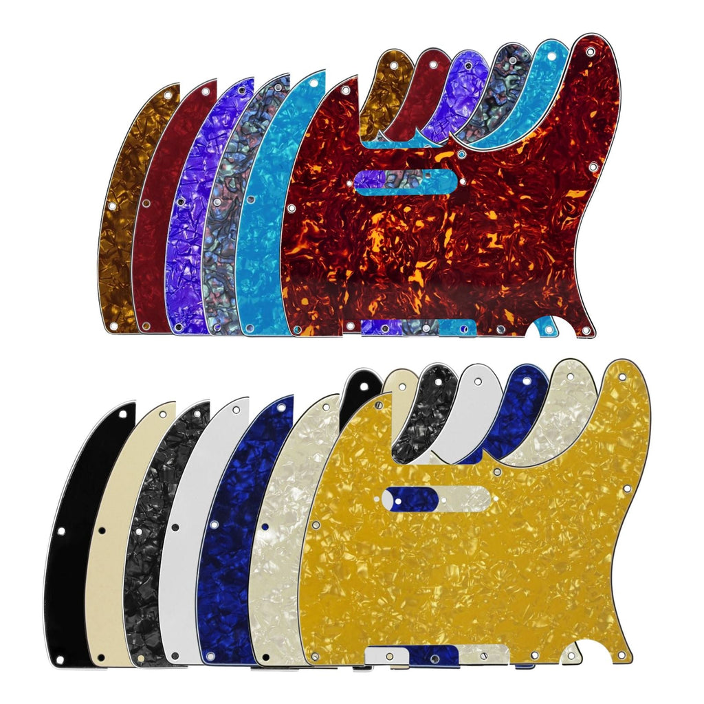 8-Hole Telecaster Pickguard - 20+ Colors SS Telecaster Pickguards from Ploutone