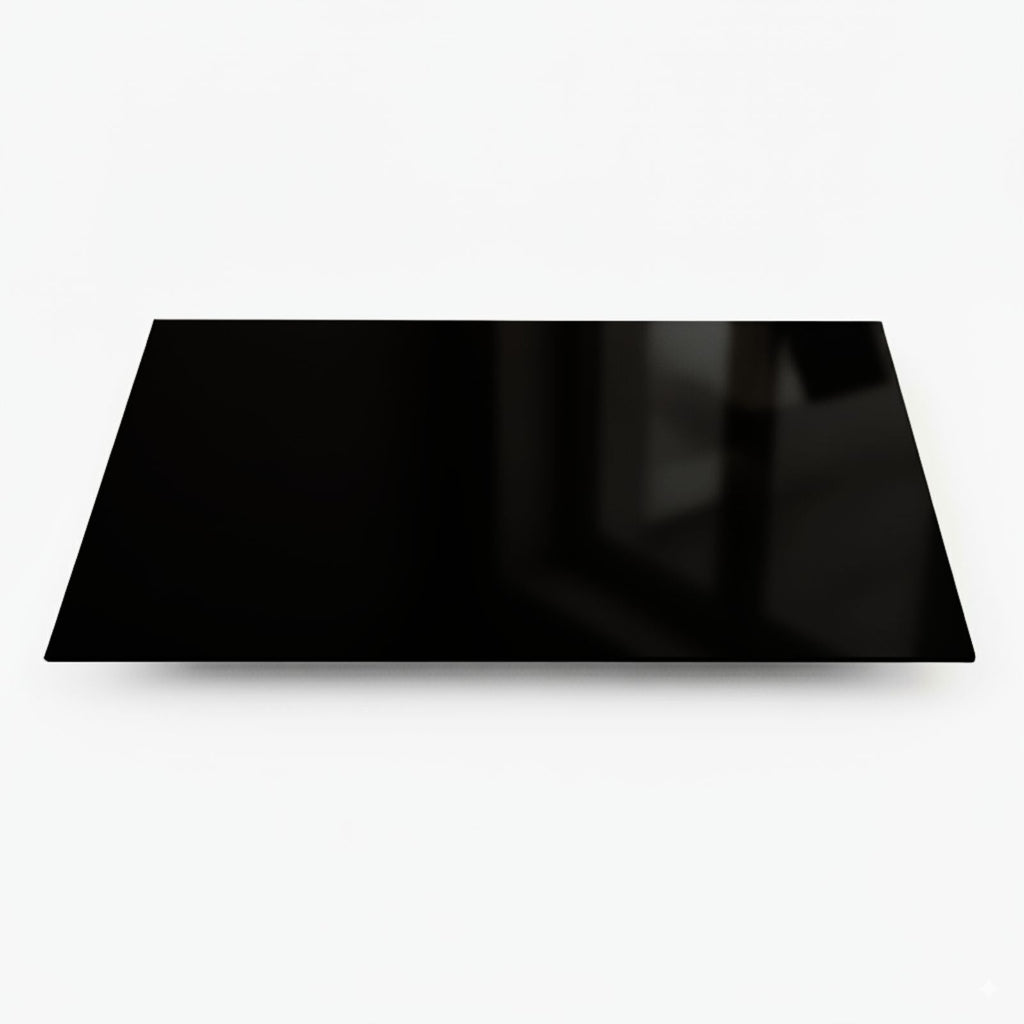 Acrylic Pickguard Material Double Sided Matte & Gloss - Black 18" x 24" - Ploutone