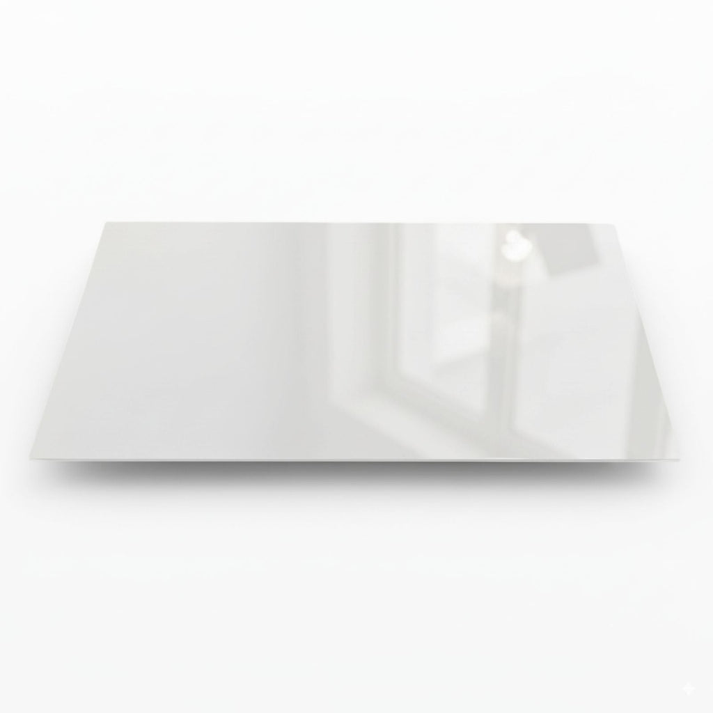 Acrylic Mirror Pickguard Material Double Sided Matte & Gloss - White Pickguards from Ploutone