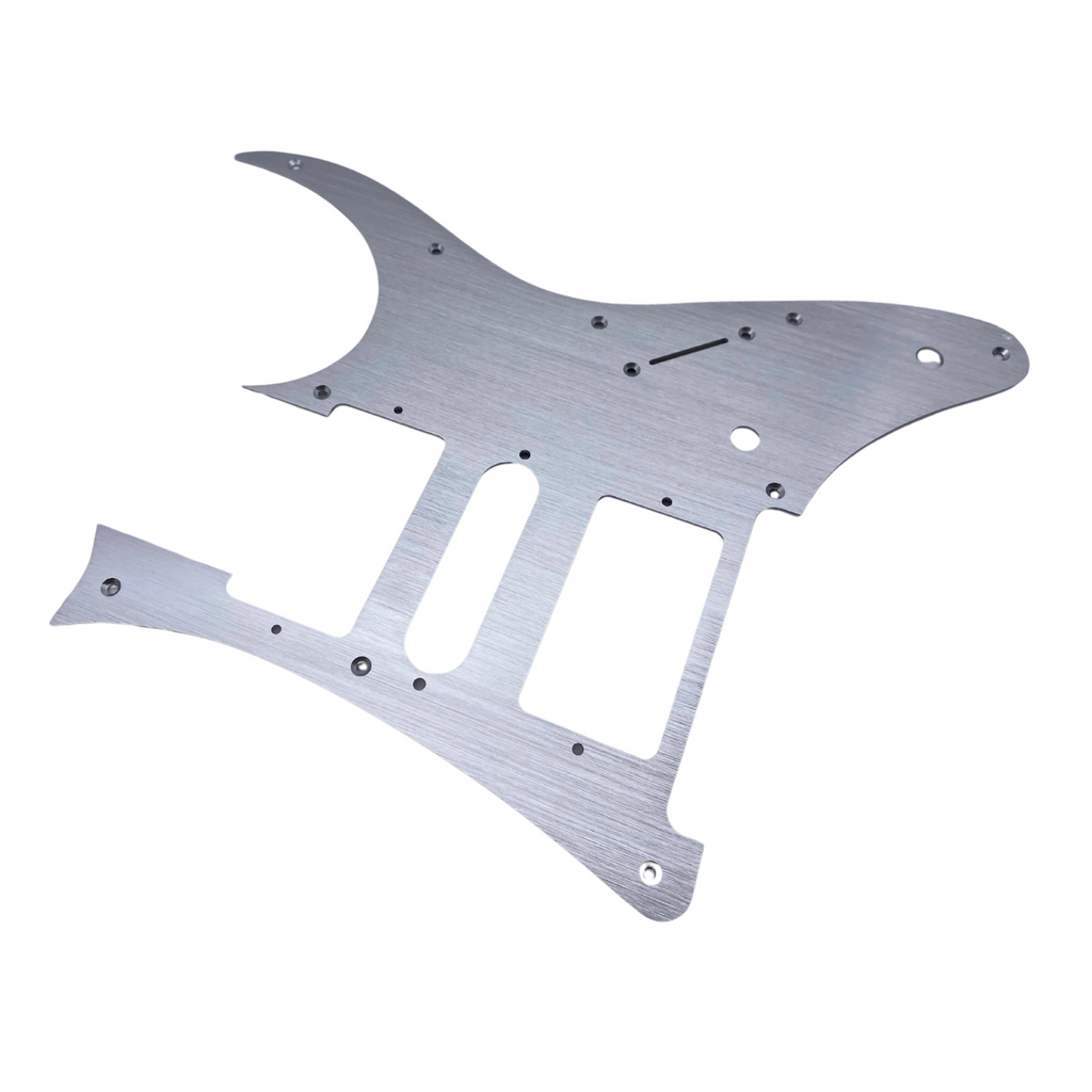 Ibanez RG2550Z HSH Metal Pickguard - Brushed Aluminum - Ploutone