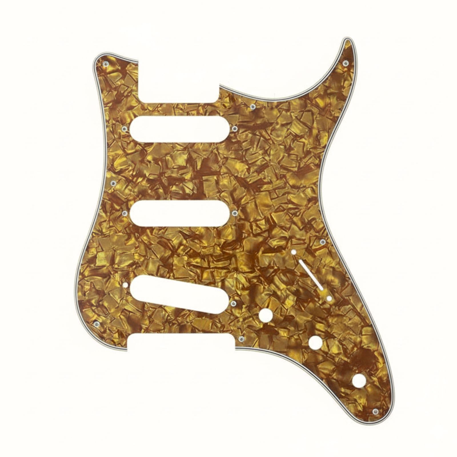 PRS Silver Sky Pickguard 8-Hole SSS - 30+ Colors 4-Ply Bronze Pearl - Ploutone