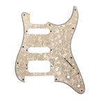 Floyd Rose Strat HSS Pickguard - 20+ Colors 4-Ply Parchment Pearl - Ploutone