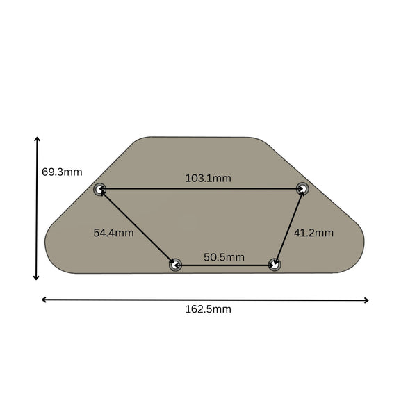 Gibson SG Standard Backplate Control Cover - Multiple Colors Control Plate from Ploutone