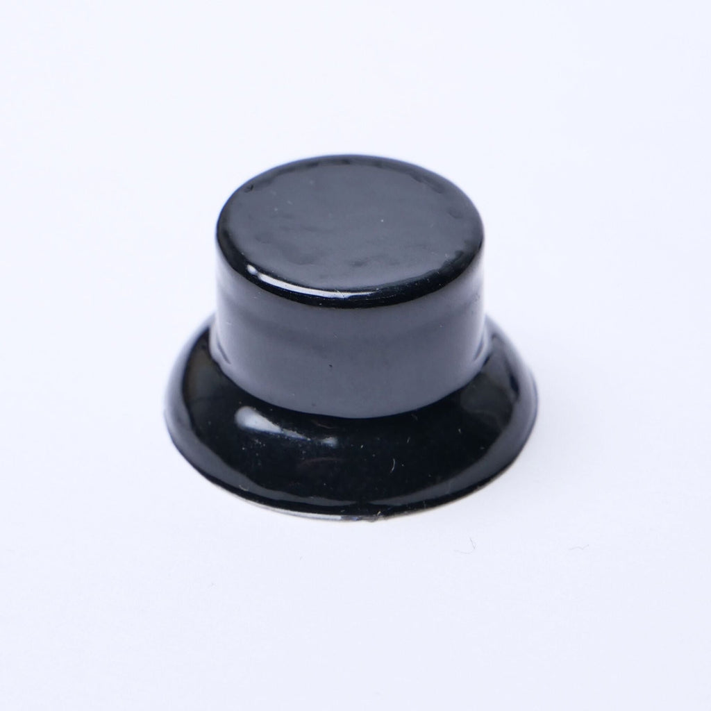 Custom Top Hat Guitar Knobs - 18 Spline 6mm Black - Ploutone