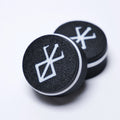 Berserker Custom Guitar Knobs (18 spline, 6mm) - Black & White - Ploutone