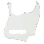 5-String Jazz Bass Pickguard - Fits Fender American, Standard, Deluxe (10-Hole) - 3-Ply Parchment - Ploutone