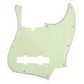5-String Jazz Bass Pickguard - Fits Fender American, Standard, Deluxe (10-Hole) - 30+ Colors 3-Ply Mint Green - Ploutone